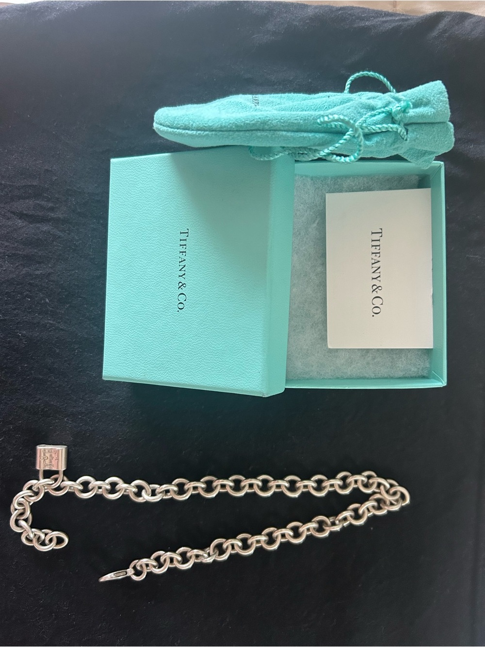 Tiffany & Co. Vintage choker necklace removable lock charm